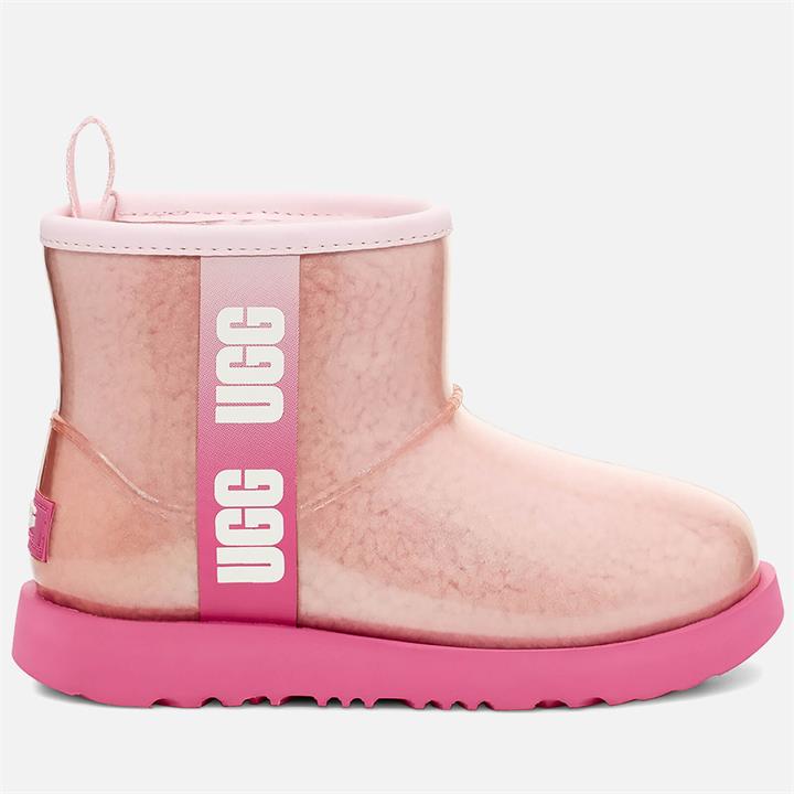 UGG Kids' Classic Clear Mini II Waterproof Boots - Pink Combo - UK 1 Kids