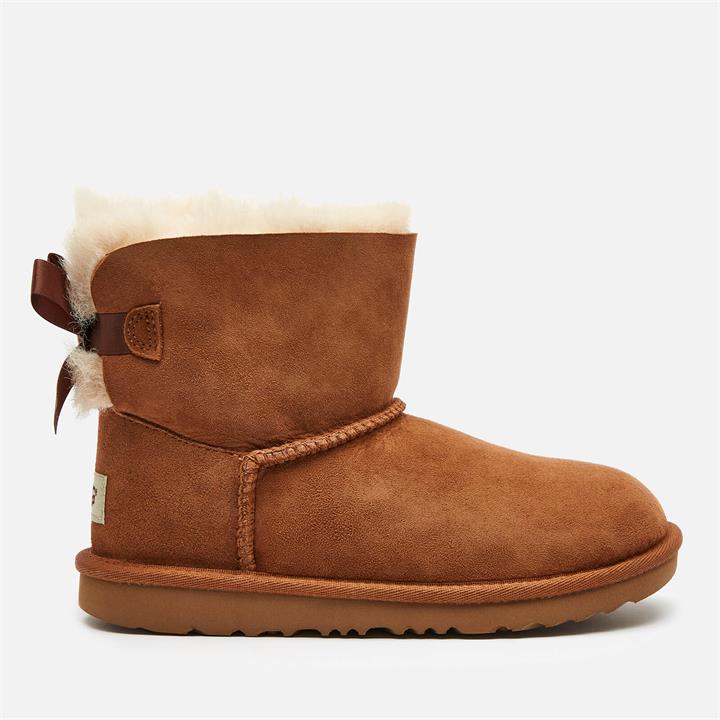 UGG Kids' Mini Bailey Bow Sheepskin Boots - Chestnut - UK 12 Kids