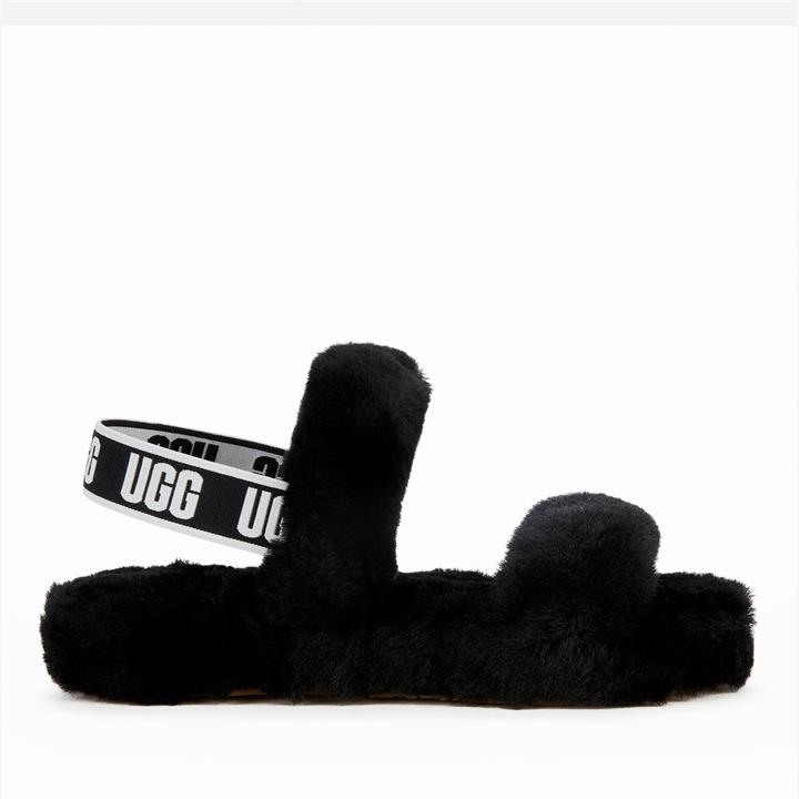 UGG Kids' Oh Yeah Slippers - Black - UK 12 Kids