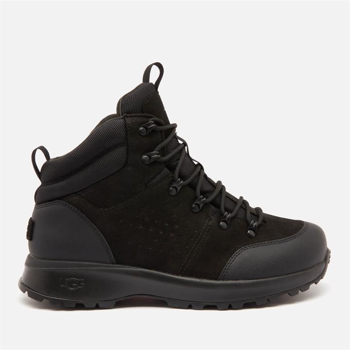 UGG Men's Emmett Waterproof Leather Hiking Style Boots - Black - UK 9