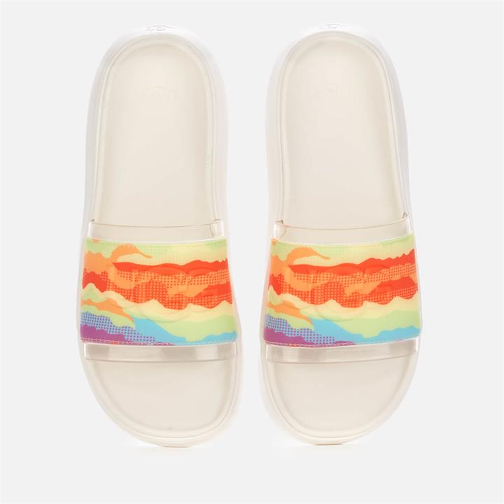 UGG Pride Collection Cali Slide Sandals - Rainbow Stripes - UK 9