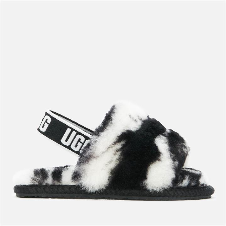 UGG Toddlers' Fluff Yeah Slide Marble Slippers - Black - UK 7 Toddler