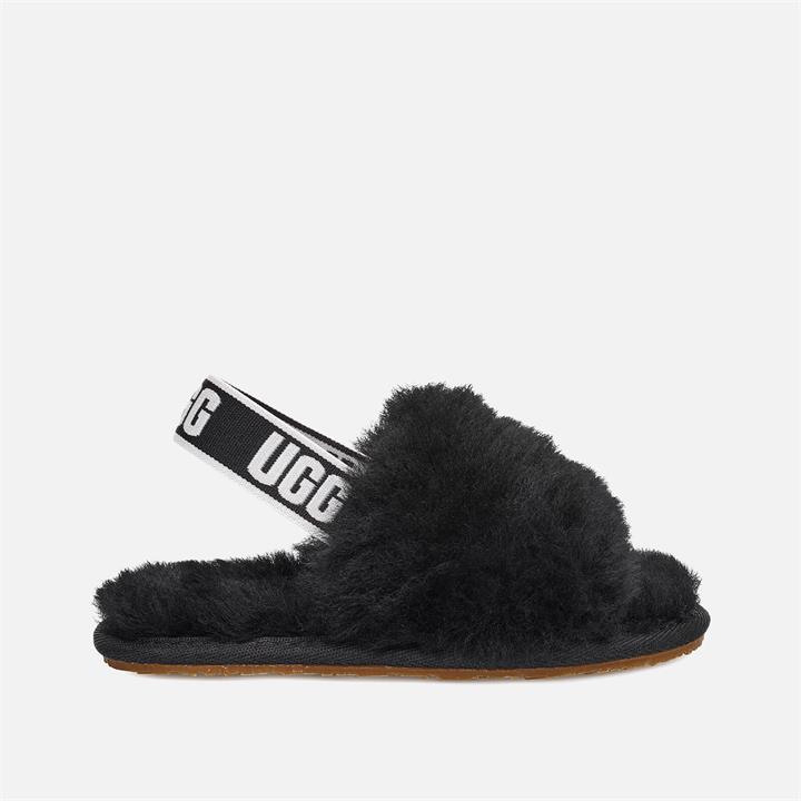 UGG Toddlers' Fluff Yeah Slide Slippers - Black - UK 7 Toddlers