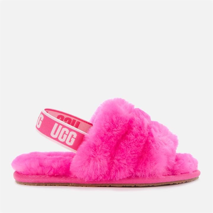 UGG Toddlers' Fluff Yeah Slide Slippers - Rock Rose - UK 6 Toddler
