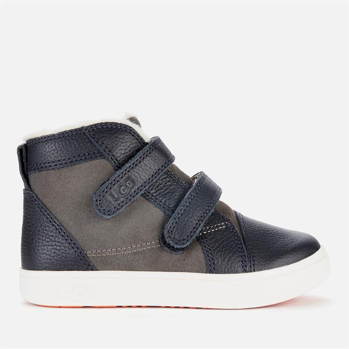 UGG Toddlers' RENNON II Velcro High Top Trainers - Charcoal - UK 5 Toddler