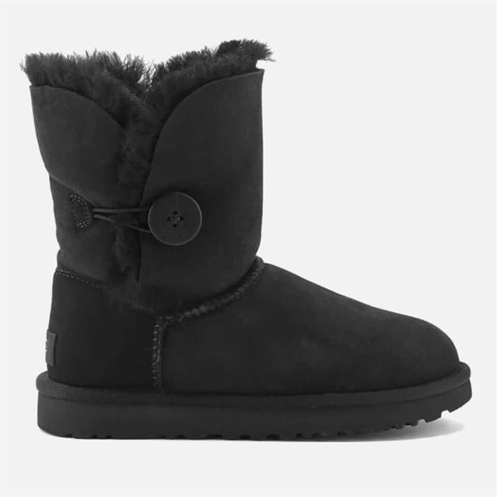 UGG Women's Bailey Button II Sheepskin Boots - Black - UK 3