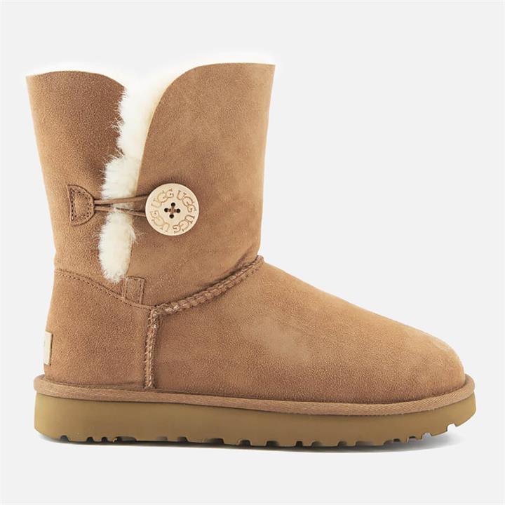 UGG Women's Bailey Button II Sheepskin Boots - Chestnut - UK 4