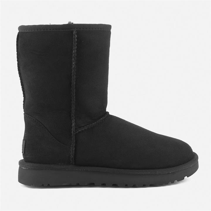 UGG Women's Classic Short II Sheepskin Boots - Black - UK 3
