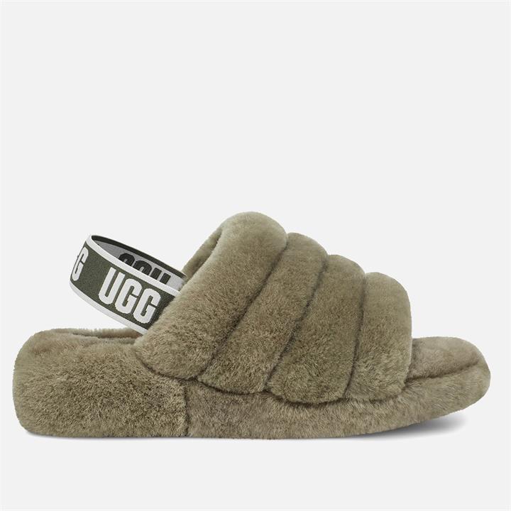UGG Women's Fluff Yeah Slide Slippers - Burnt Olive - UK 3