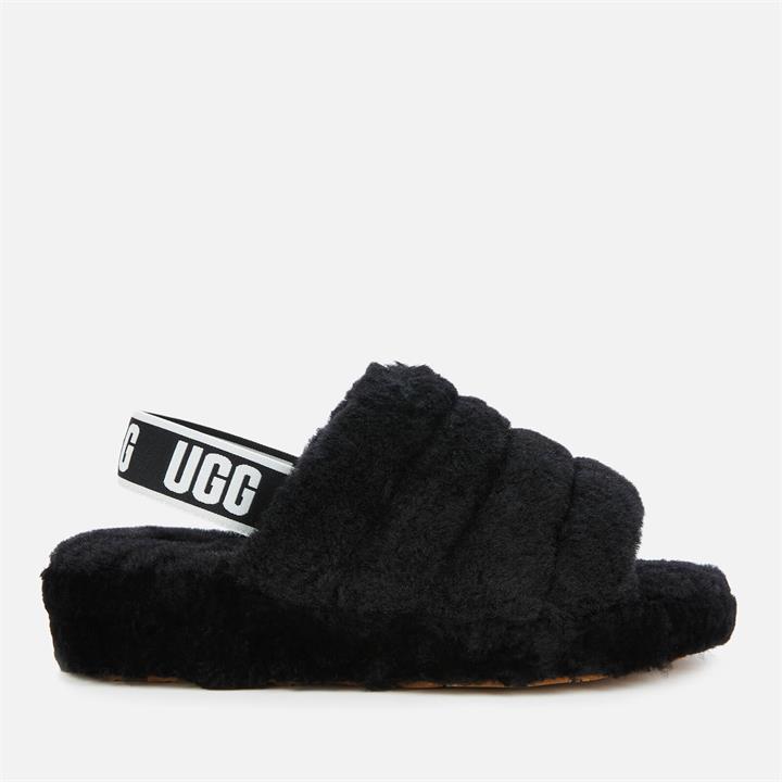 UGG Women's Fluff Yeah Slippers - Black - UK 7