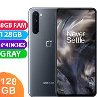 Unlocked New Oneplus Nord 128GB 8GB RAM 5G LTE Dual SIM Smartphone Gray (1 Year Warranty)