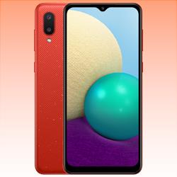 Unlocked New Samsung Galaxy A02 Dual SIM 3GB RAM 64GB Red (1 Year Warranty)