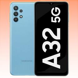 Unlocked New Samsung Galaxy A32 Dual SIM 5G 6GB RAM 128GB Blue Smartphone (1 Year Warranty)