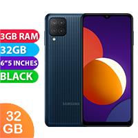 Unlocked New Samsung Galaxy M12 Dual SIM 3GB RAM 32GB Black (1 Year Warranty)