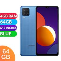 Unlocked New Samsung Galaxy M12 Dual SIM 4GB RAM 64GB Blue (1 Year Warranty)