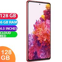 Unlocked New Samsung Galaxy S20 FE 128GB 6GB RAM 5G LTE Smartphone Cloud Red (1 Year Warranty)