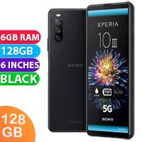 Unlocked New Sony Xperia 10 III Dual SIM 5G 6GB RAM 128GB Black (1 Year Warranty)