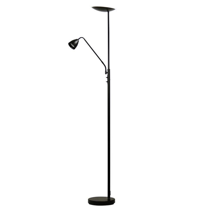 Up2 Led Floor Lamp Matt Black W/ Child