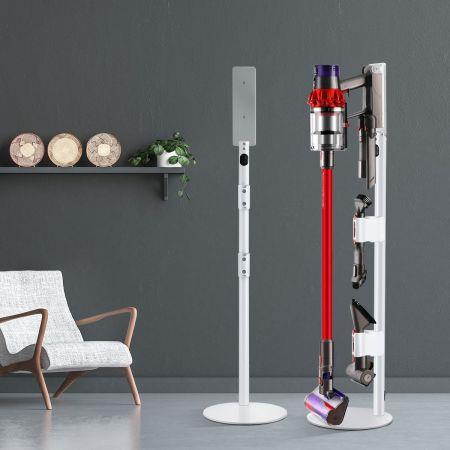 Upgraded Vacuum Cleaner Stand Accessory Rack Holder Freestanding with Wire Organiser Dyson V7 V8 V10 V12 V15 DC30 DC59 DC62