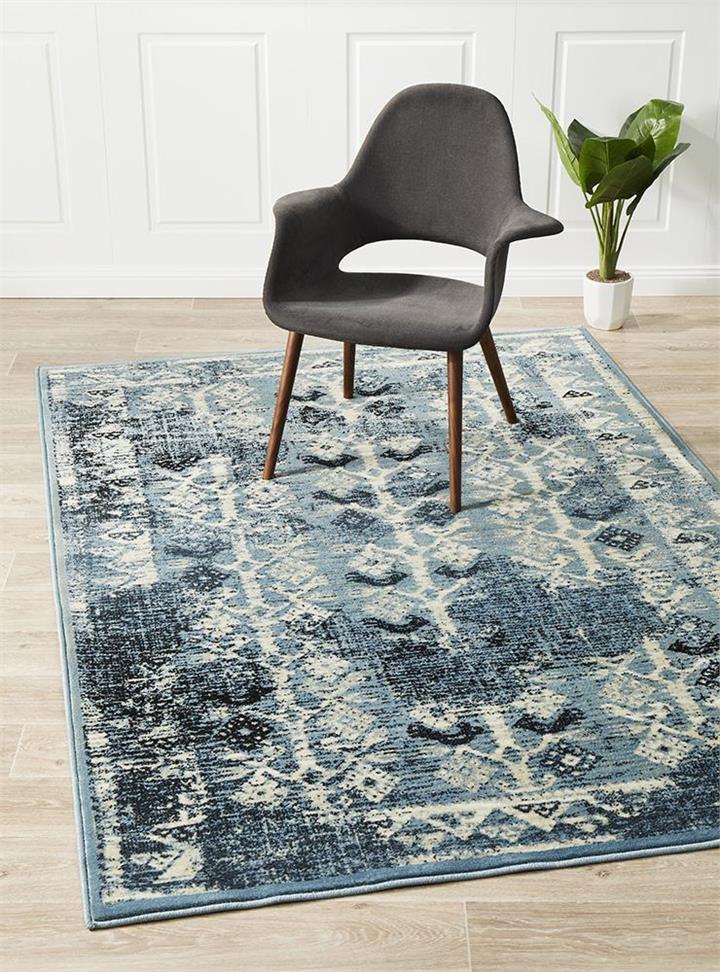Urdu Tribal Rug Blue 290X200cm