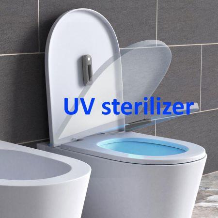UV Sanitizer Light Ultraviolet Sterilizer for Toilet/Wardrobe/Locker Black