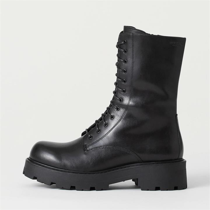Vagabond Women's Cosmo 2.0 Leather Lace Up Boots - Black - UK 6