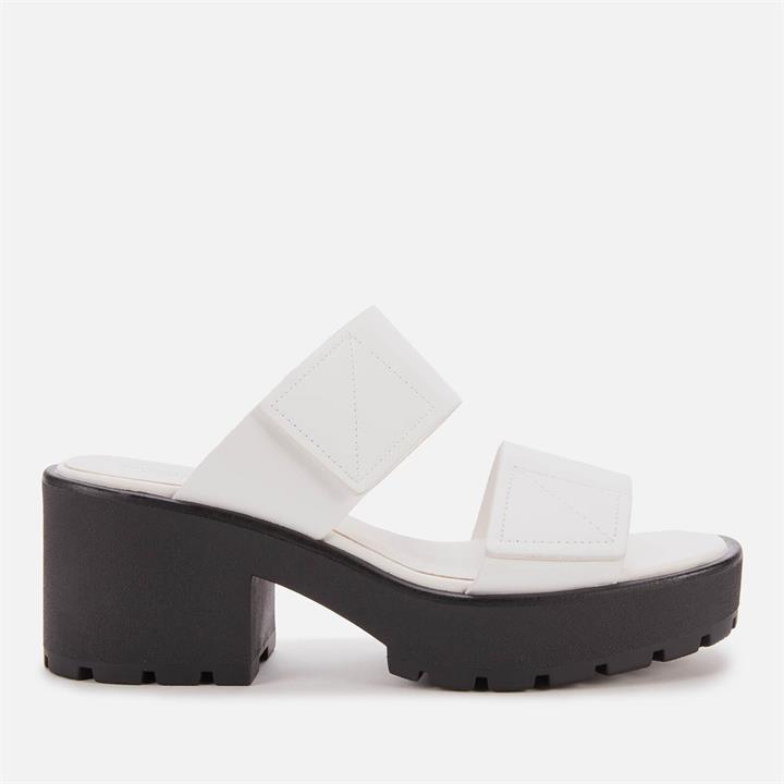 Vagabond Women's Dioon Leather Heeled Mules - White - UK 7