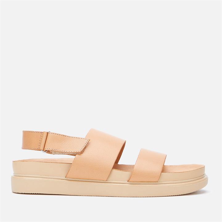 Vagabond Women's Erin Leather Flat Sandals - Natural - UK 8