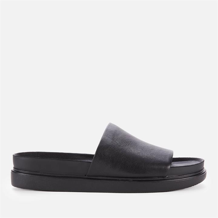 Vagabond Women's Erin Leather Slide Sandals - Black - UK 4
