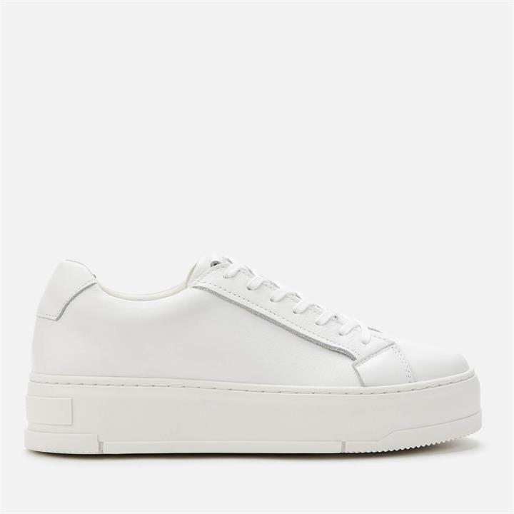 Vagabond Women's Judy Leather Flatform Trainers - White - UK 8