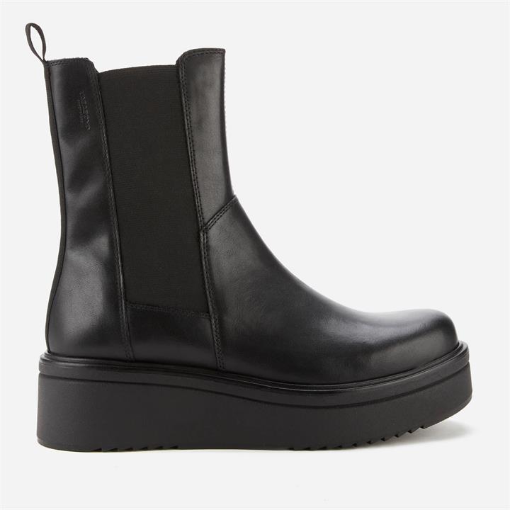 Vagabond Women's Tara Leather Chunky Chelsea Boots - Black - UK 6