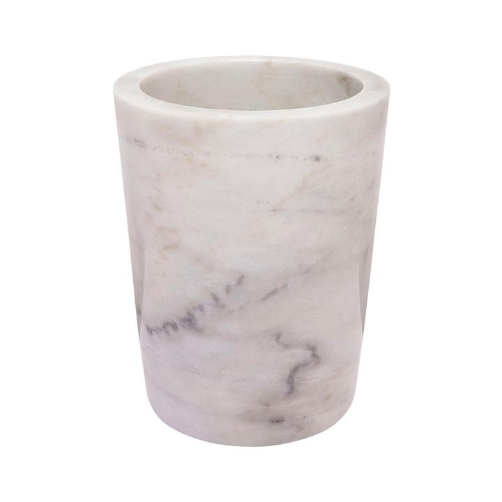 Valley Marble Planter - White