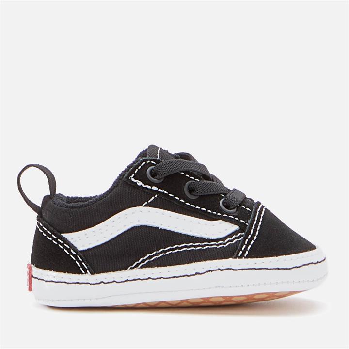 Vans Baby Old Skool Crib Trainers - Black/True White - UK 4 Baby