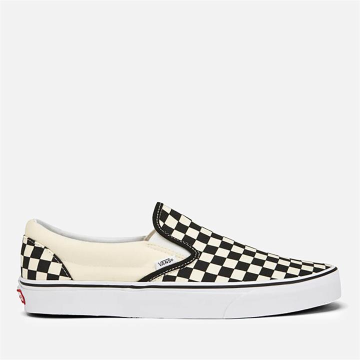 Vans Classic Slip-On Trainers - Black/White Checkerboard - UK 10