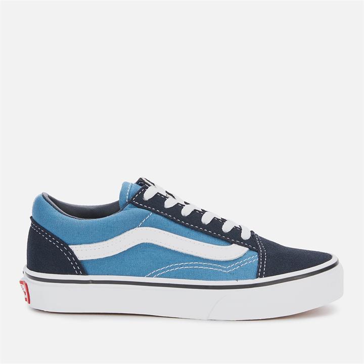 Vans Kids' Old Skool Trainers - Navy/True White - UK 11 Kids