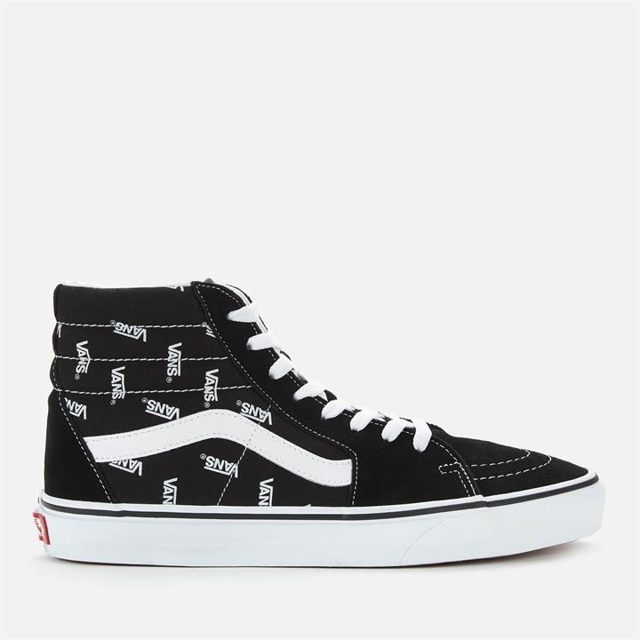 Vans Men's Vans Print Sk8-Hi Trainers - Black/True White - UK 10