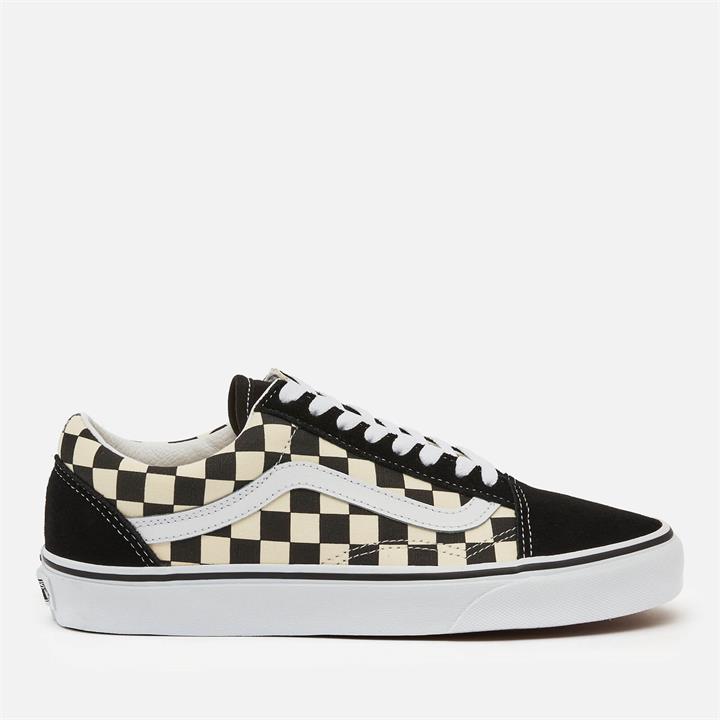 Vans Old Skool Trainers - Black/Swhite Checkerboard - UK 7