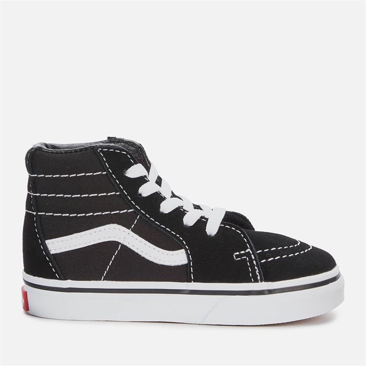 Vans Toddlers' Sk8-Hi Trainers - Black/True White - UK 9 Kids