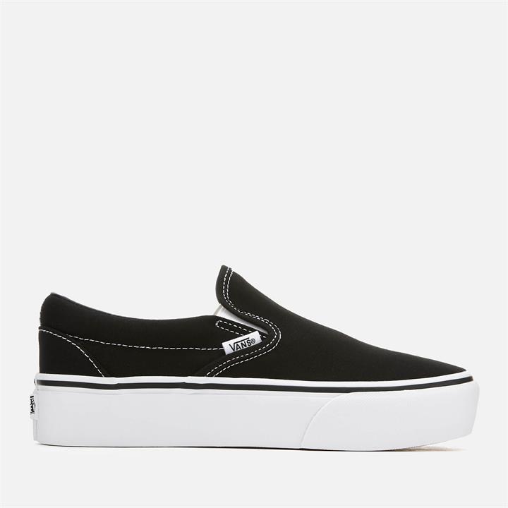 Vans Women's Classic Platform Slip-On Trainers - Black - UK 10