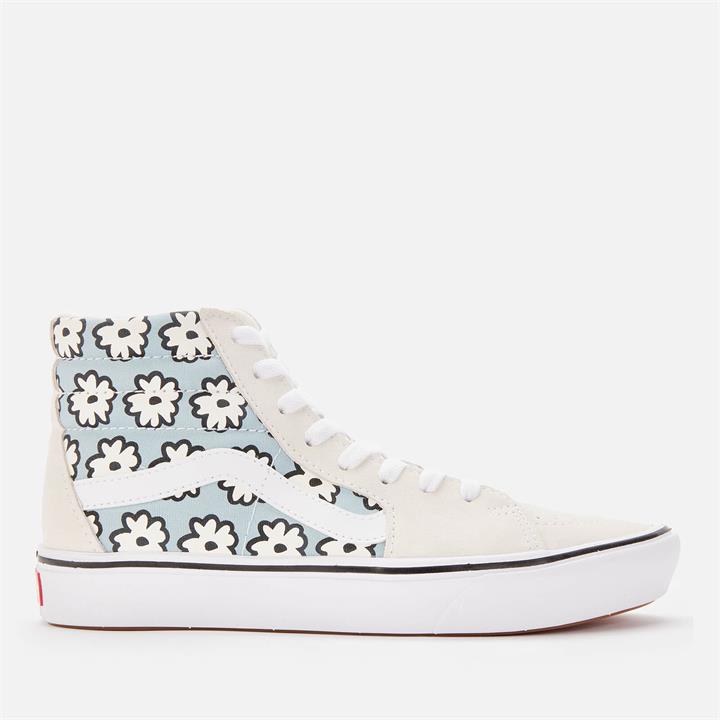 Vans Women's Mixed Cozy Comfycush Sk8 Hi-Top Trainers - Marshmallow/Pastel - UK 5