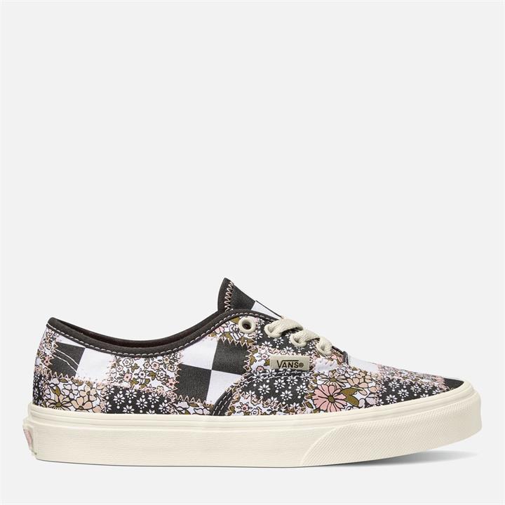 Vans Women's Patchwork Floral Authentic Trainers - Multi/Marshmallow - UK 3