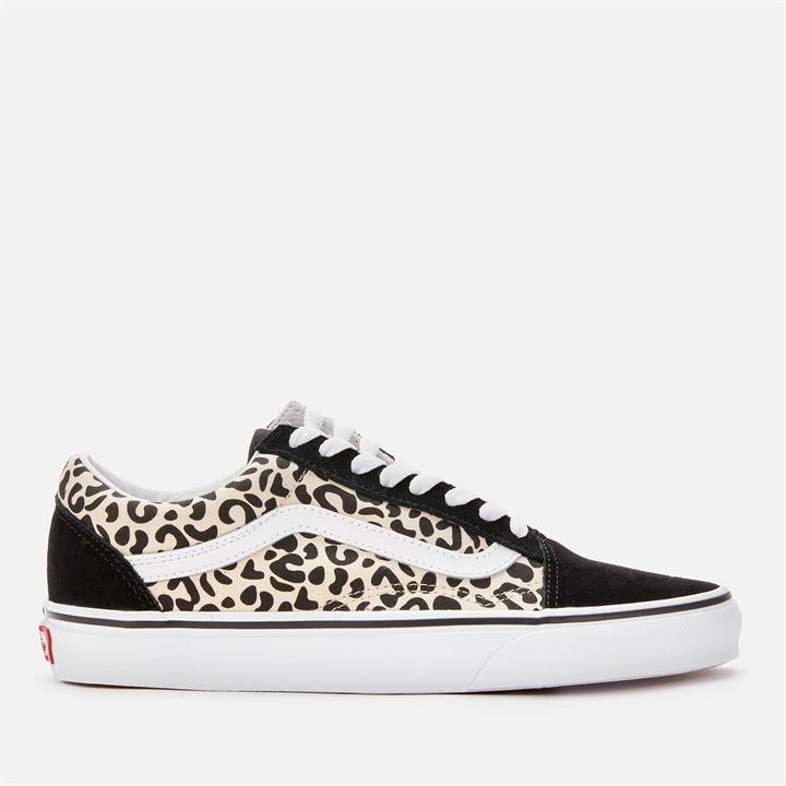 Vans Women's Safari Multi Old Skool Trainers - Mix/True White - UK 4