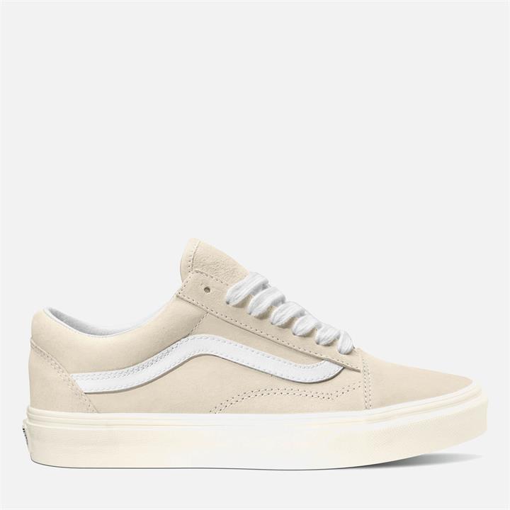 Vans Women's Suede Old Skool Trainers - Sandshell/Snow White - UK 3