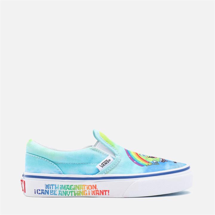 Vans X SpongeBob SquarePants Kids' Classic Slip On Trainers - Multi - UK 10 Kids