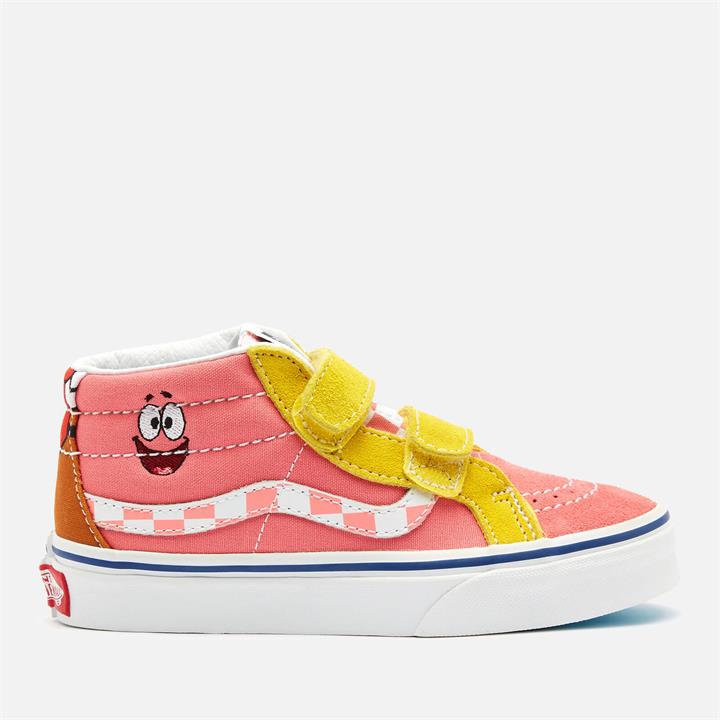 Vans X SpongeBob SquarePants Kids' SK8 Mid Reissue Trainers - Multi - UK 1 Kids
