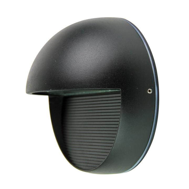 Vargo Round Led Wall Light Black