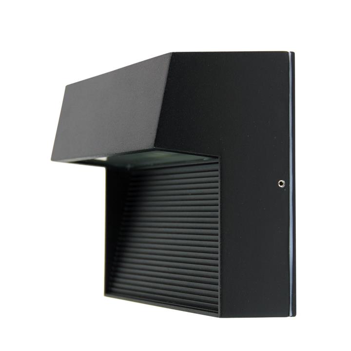 Vargo Square Led Wall Light Black