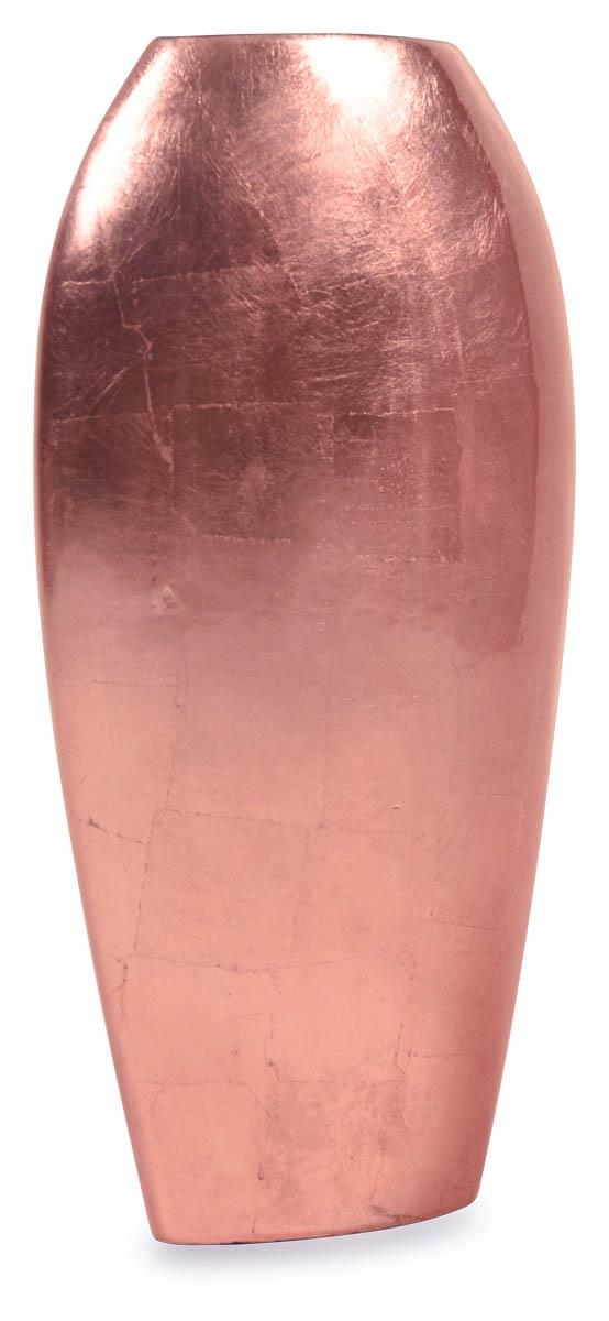 Vase Tall Flat Medium - Pink Gloss