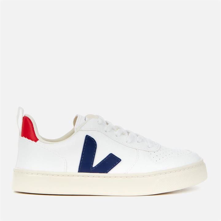 Veja Kids' V-10 Lace Trainers - White Cobalt Pekin - UK 11 Kids