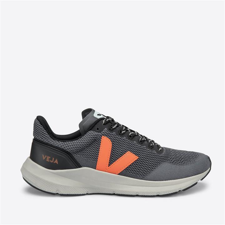 Veja Men's Marlin Vegan Knitted Running Trainers - Storm/Orange Fluo - UK 9